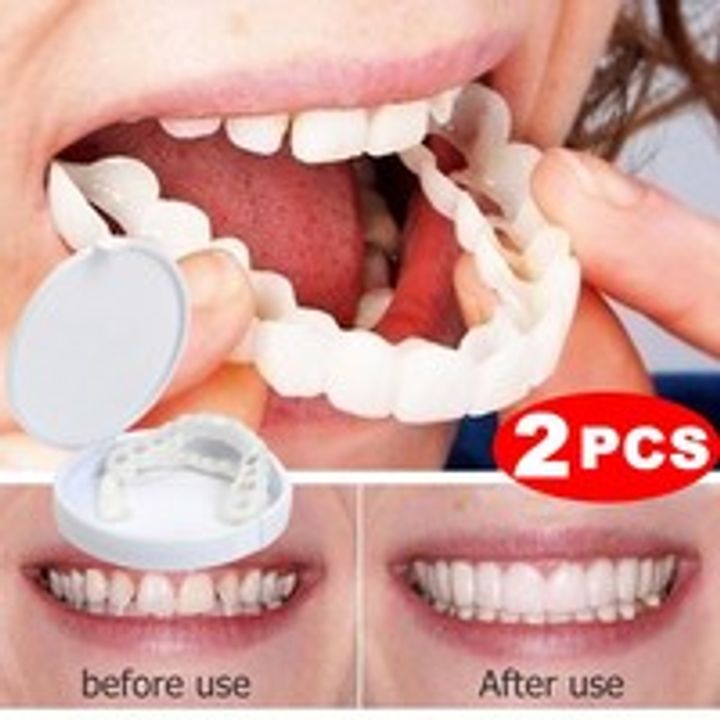 Snap On Smile Teeth Veneers Whitening Cosmetic Denture Instant Perfect Smile Teeth Fake Tooth Cover