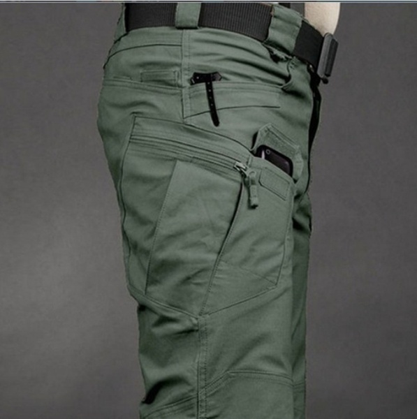 Men's Outdoor Sports Trekking Pants Tactical Military Sweatpants Fighting Multi-pocket Cargo Pants