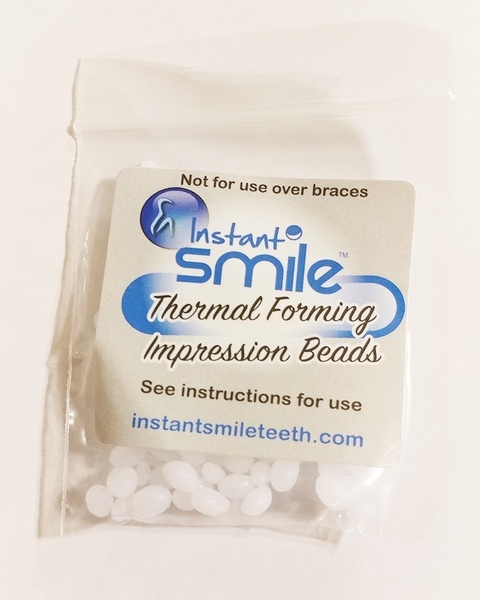 2 Packages of Billy Bob Replacement Thermal Adhesive Fitting Beads for Fake Teeth