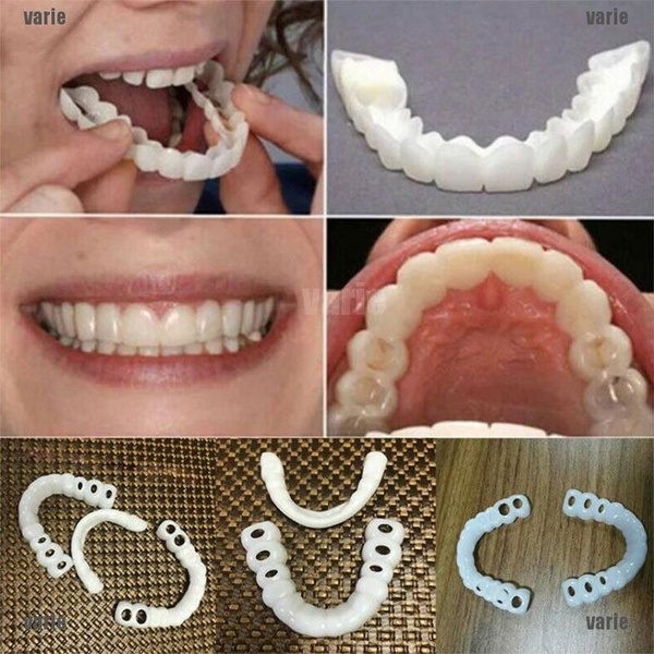 Upper and Lower Braces Cosmetic Snap On Instant Perfect Smile Comfort Fit Flex Teeth Veneers