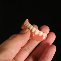 Comfortable Whitening Teeth Fake Cosmetic Tooth Denture Silicone Smile Veneers Beauty Tool False