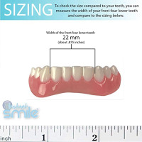 Comfortable Whitening Teeth Fake Tooth Denture Silicone Smile Veneers Beauty Tool False Tooth Oral