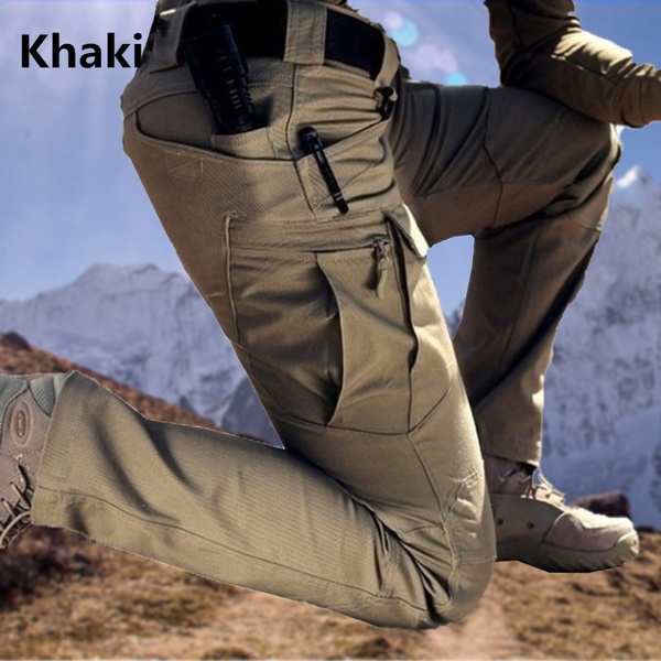 Tactical Military Sweatpants Men&apos;s Outdoor Sports Trekking Pants Trousers Fighting Multi-pocket