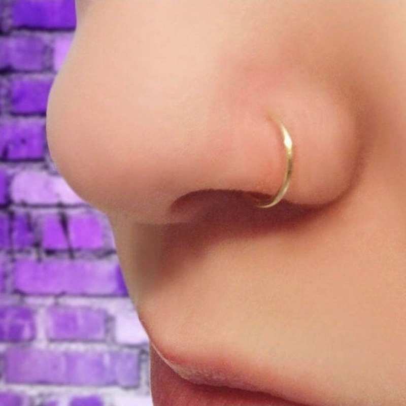 Surgical Nose Faux Nose Ring Nose Piercing Stainless Steel Nose Ring Clip on Nose Ring Nose Stud