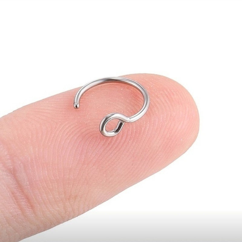 Surgical Nose Faux Nose Ring Nose Piercing Stainless Steel Nose Ring Clip on Nose Ring Nose Stud