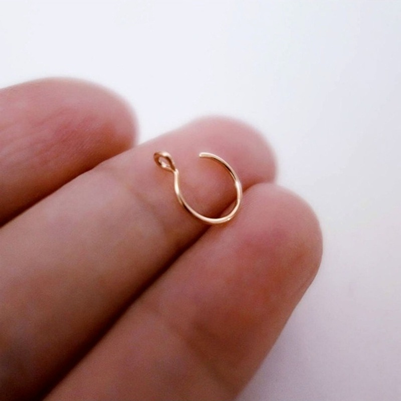Surgical Nose Faux Nose Ring Nose Piercing Stainless Steel Nose Ring Clip on Nose Ring Nose Stud