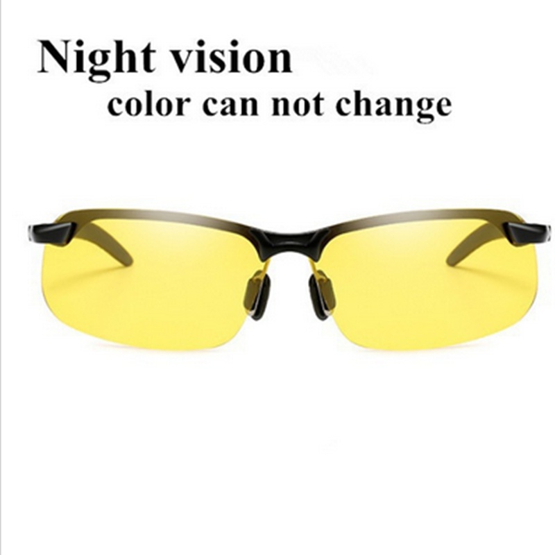 Polarized Photochromic Sunglasses Men's UV400 Drive Transition Lens Day and Night Driving Driving
