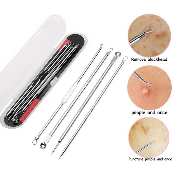 Blackhead Acne Pimple Blackhead Remover Tool Spoon for Face Skin Care Tool Needles Facial Pore