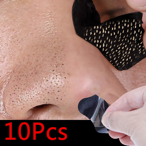 10Pcs Nose Mask Peel Off Nose Sticker Pore Cleansing Strips Blackhead Remover Black