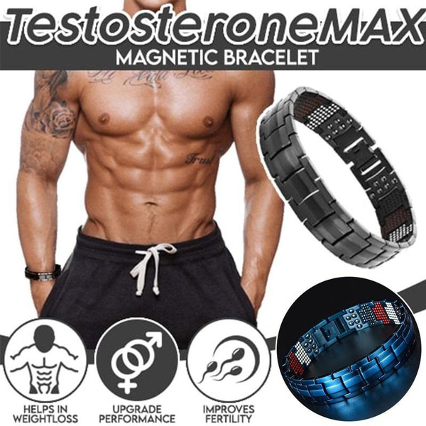 Energy Bracelet Titanium Magnetic Bracelet Men's Steel Luxury Care Negative Ion Bracelet Gold Magnetic Therapy Bracelet Health Energy Bracel