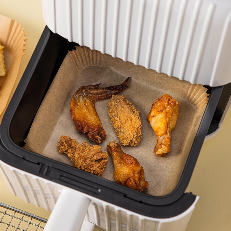 10PCS/25PCS/50PCS/75PCS/100PCS Air Fryer Disposable Paper Liner Non-Stick Mat Pastry Tools Kitchen Oven Baking Paper Oil Proof Absorber with
