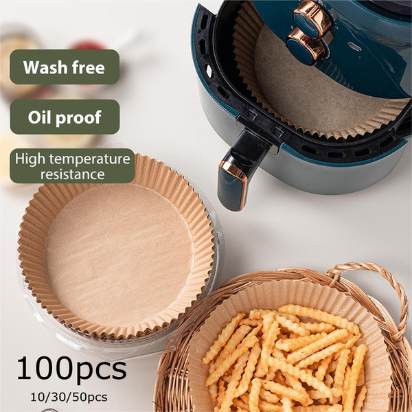 10/30/50/100PCS Air Fryer Disposable Paper Liner Non-Stick Mat Pastry Tools Kitchen Oven Baking Paper Oil Proof Absorber
