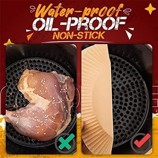 10/30/50/100PCS Air Fryer Disposable Paper Liner Non-Stick Mat Pastry Tools Kitchen Oven Baking Paper Oil Proof Absorber