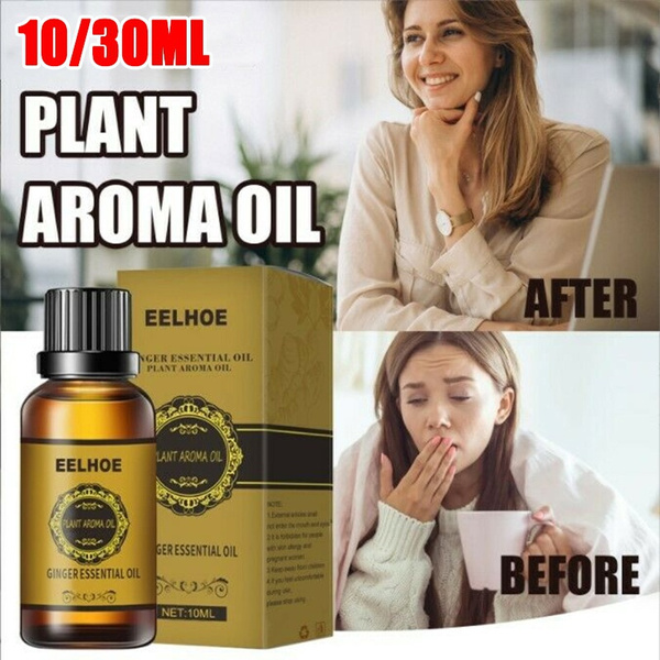30ML Ginger Essential Oil Promote Metabolism Full Body Slim Massage Oils Lymphatic Drainage Therapy Anti Aging Plant Essential Oil