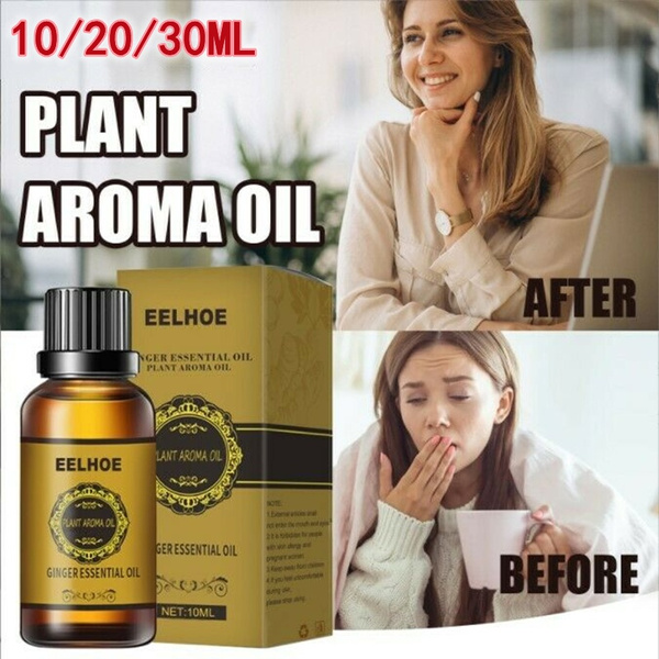 30ML Belly Drainage Ginger Oil,10ML Natural Drainage Ginger Oil Essential Relax Massager Liquid,Lymphatic Drainage Ginger Oil