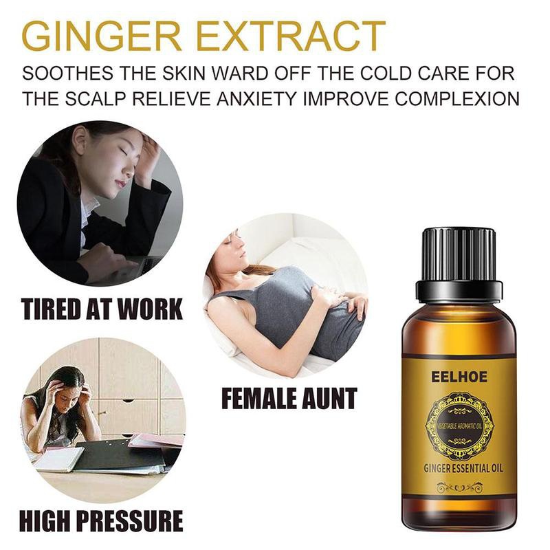 Universal Belly Drainage Ginger Essential Oil Speed Up Blood Circulation Massage Oil Winter Keep Warm