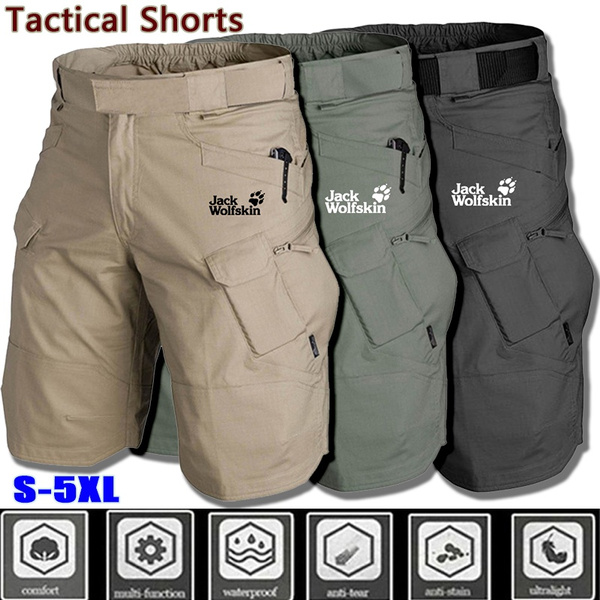 2022 Trending Men Waterproof Outdoor Tactical Short Trousers Multi-pocket Breathable Work Pants Cargo Shorts Military Pants