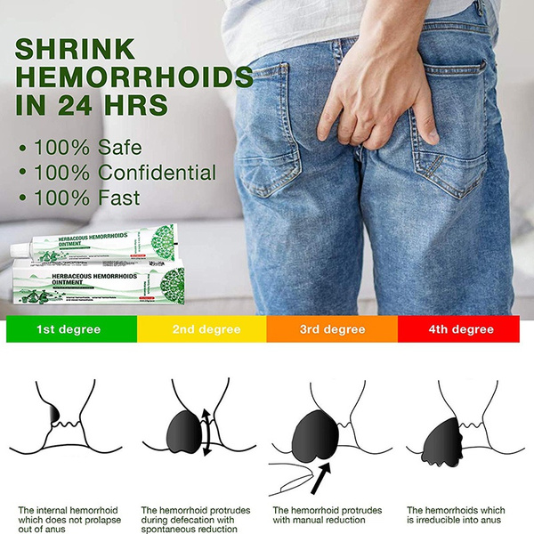 Hemorrhoid Fissure Cream Ointment Fast Relief Portable for Women Men Adult