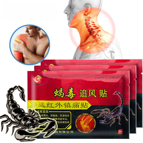 8pc Scorpion Pain Rlief Patches Plaster Arthritis Pain Patch Body Massager Back Neck Knee Pain Relieving