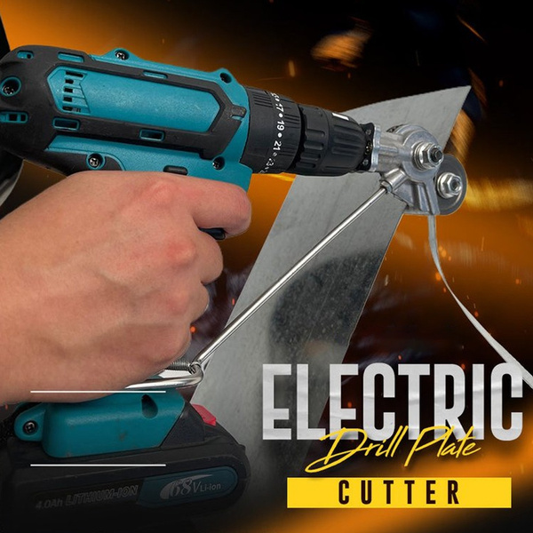 Electric Drill Plate Cutter Sheet Metal Nibbler Precise Cutting Portable Sheet Metal Cutting Tool