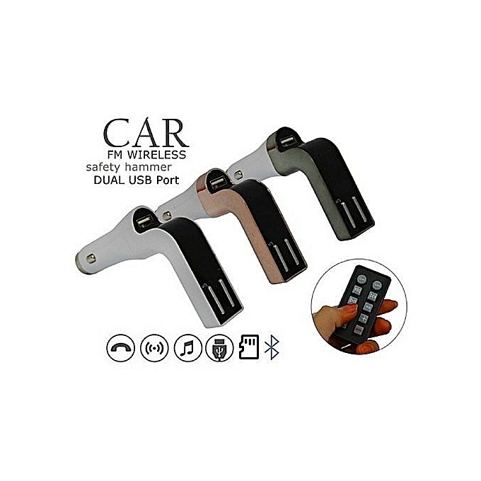 Hands Free Wireless Bluetooth FM Transmitter Modulator Car Kit with Remote