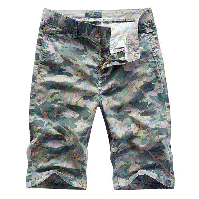 2021 High quality classic style Summer new men's camouflage casual short pants high quality thin Cotton bermuda cargo shorts male clothes