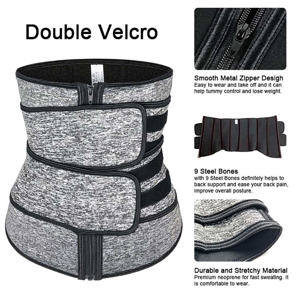 2021 High quality Waist Back Support Trimmer Belt Neoprene Body Shaper for Women Weight  Fitness