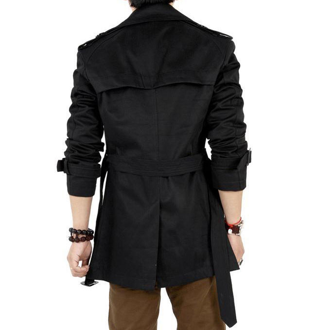 2021 High quality Men Trench Coat Classic Double Breasted Mens Long Coat Clothing Long Jackets