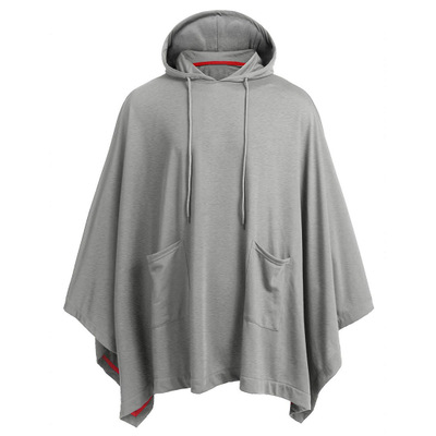 2021 High quality Men's Hooded Cape for Spring Trench Coat Men black windbreaker clothing outerwear