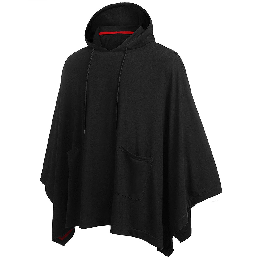 2021 High quality Men's Hooded Cape for Spring Trench Coat Men black windbreaker clothing outerwear