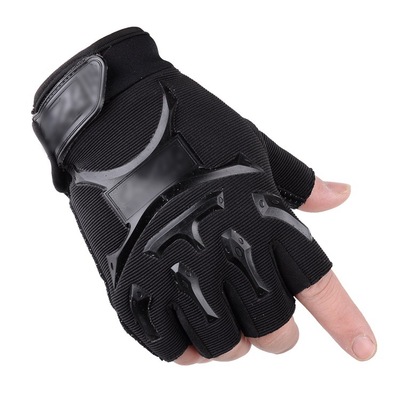 2021 High quality Short Gloves Hunting Shooting Outdoor Riding Fitness Hiking Fingerless Men's Gloves