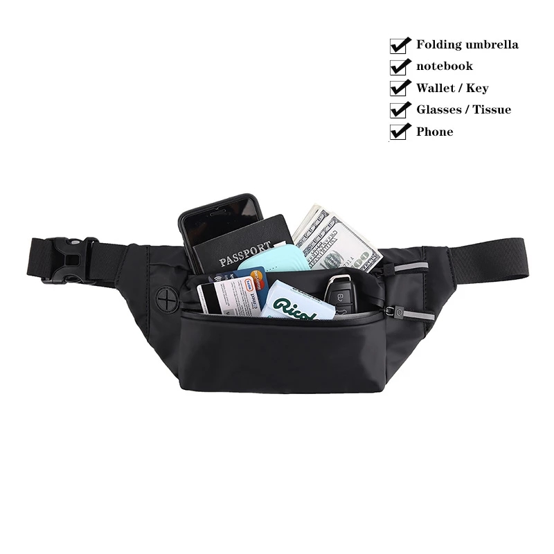 2021 High quality Waterproof Woman Waist Bag Fanny Pack Fashion Chest Pack Outdoor Crossbody Bag