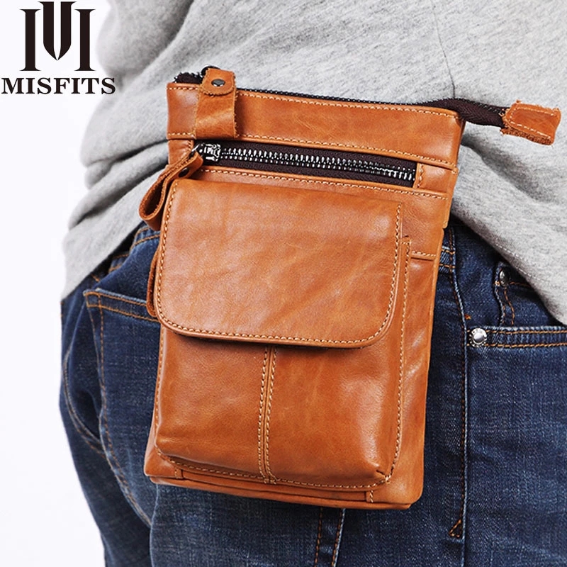 2021 High quality Men Vintage Shoulder Bag Fashion Business Leather Crossbody Sling Messenger Bags Chest Daypack