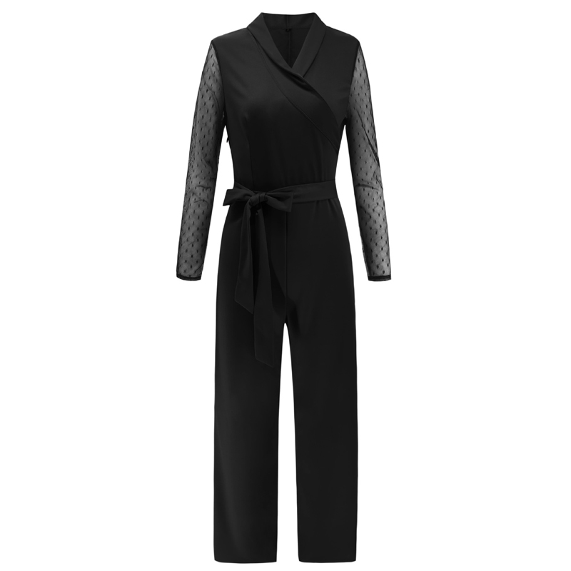 2021 High quality Fashion Long Sleeve Patchwork Elegant Jumpsuit Women Body Femme Bodycon Jumpsuits One Piece Tops
