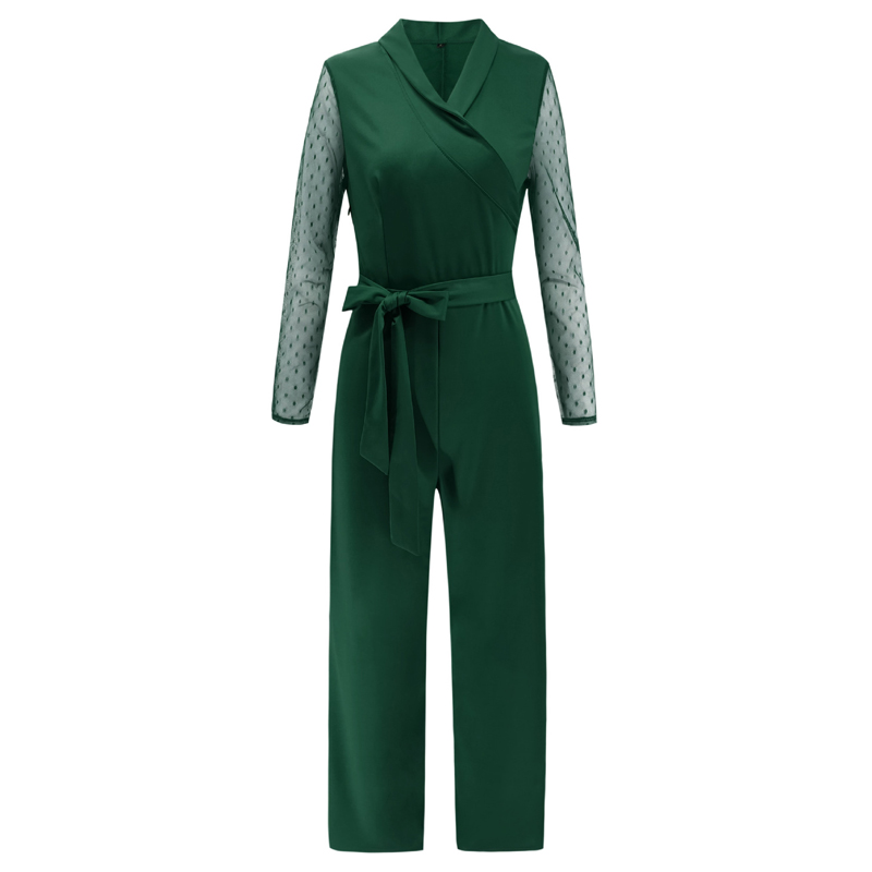 2021 High quality Fashion Long Sleeve Patchwork Elegant Jumpsuit Women Body Femme Bodycon Jumpsuits One Piece Tops