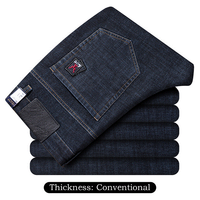 2021 High quality Business Jeans Fashion Casual Primary Color Slim Fit Small Straight Male Trousers Denim Pants
