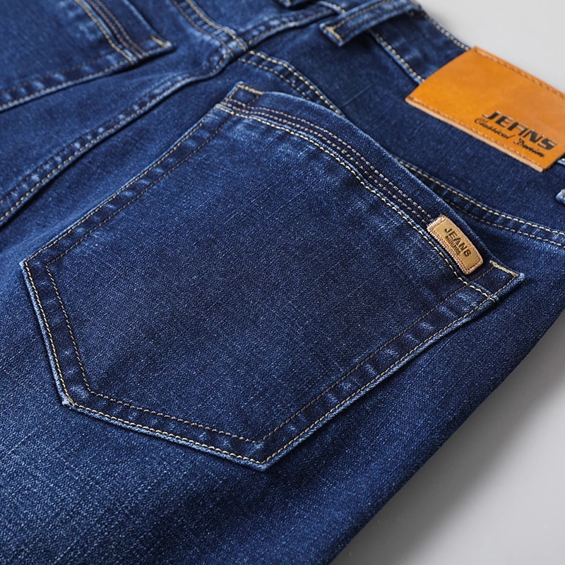 2021 High quality Men High Quality Trousers Soft Mens Pants Winter Thick Jean Fashion Big size
