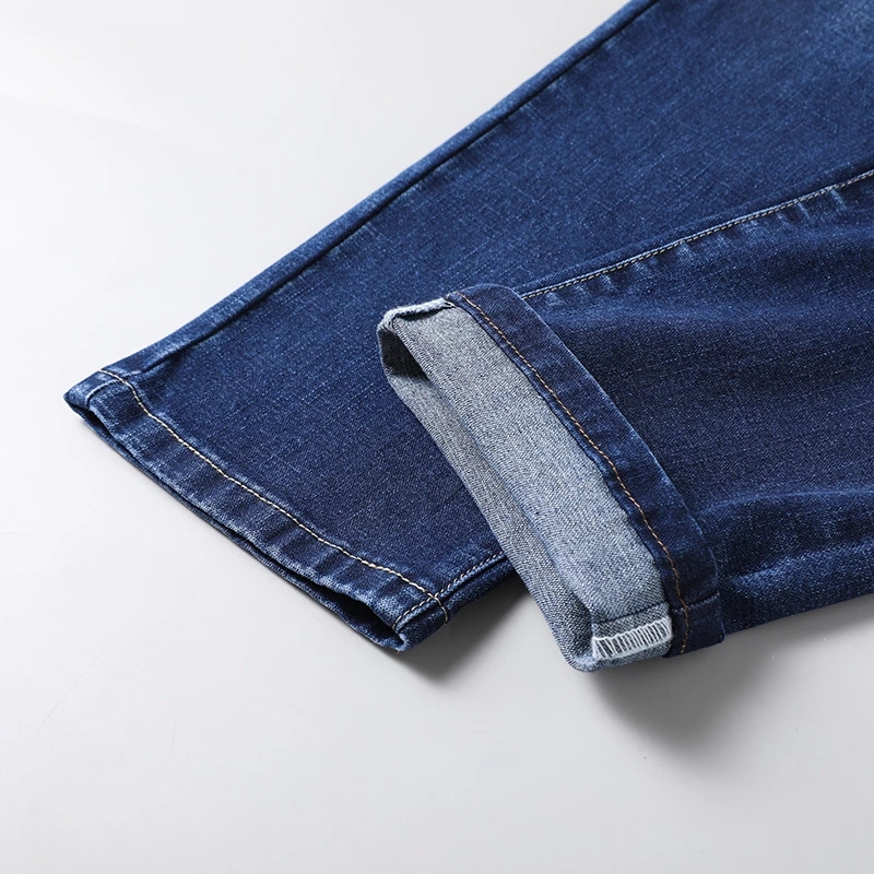 2021 High quality Men High Quality Trousers Soft Mens Pants Winter Thick Jean Fashion Big size