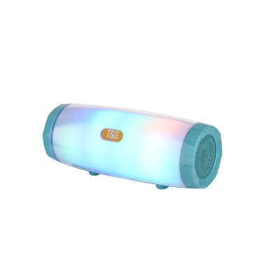 2021 High quality Portable Speaker Stereo Column Flash LED Light Subwoofer Wireless Outdoor Bluetooth Accessories