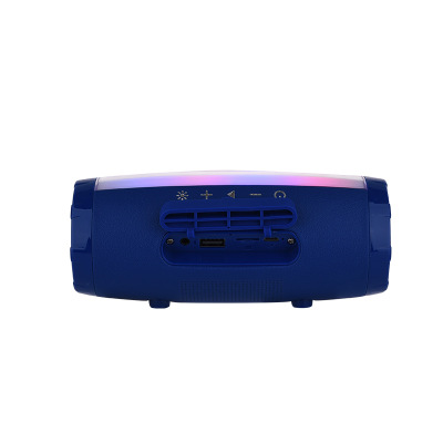 2021 High quality Portable Speaker Stereo Column Flash LED Light Subwoofer Wireless Outdoor Bluetooth Accessories