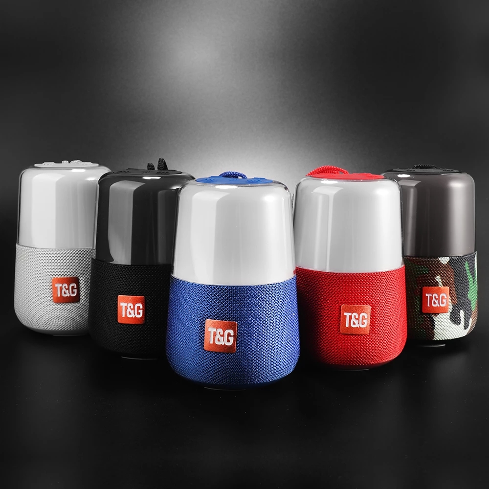 2021 High quality Flash LED Light Portable Bluetooth Speakers Waterproof Small Soundbar Support Bluetooth Accessories