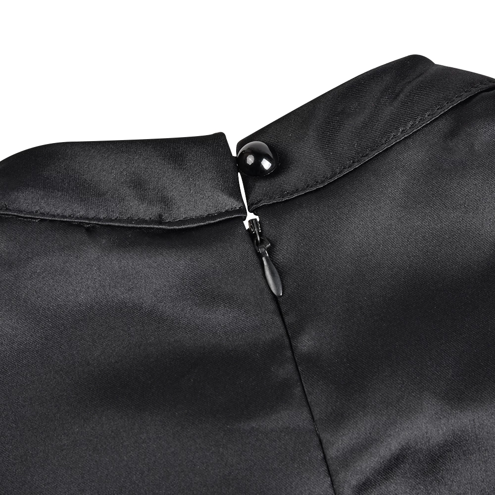 2021 High quality High Quality Elegant Black Dress Women Vintage Ladies Fit Flare Prom Party Night Formal Dress