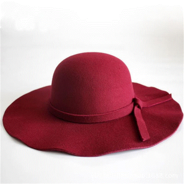 2021 High quality Retro Classic Women Fedora Bucket Sweet Caps Wide Brim Top Sun Hat Ladies Solid Fedoras