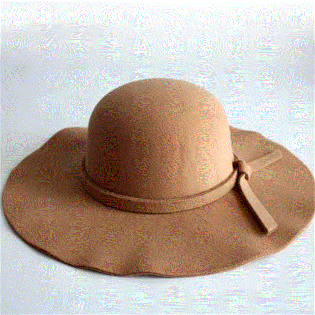 2021 High quality Retro Classic Women Fedora Bucket Sweet Caps Wide Brim Top Sun Hat Ladies Solid Fedoras