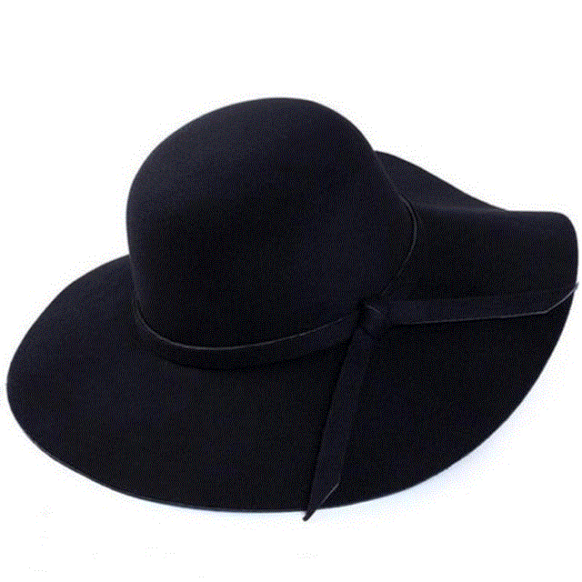 2021 High quality Retro Classic Women Fedora Bucket Sweet Caps Wide Brim Top Sun Hat Ladies Solid Fedoras