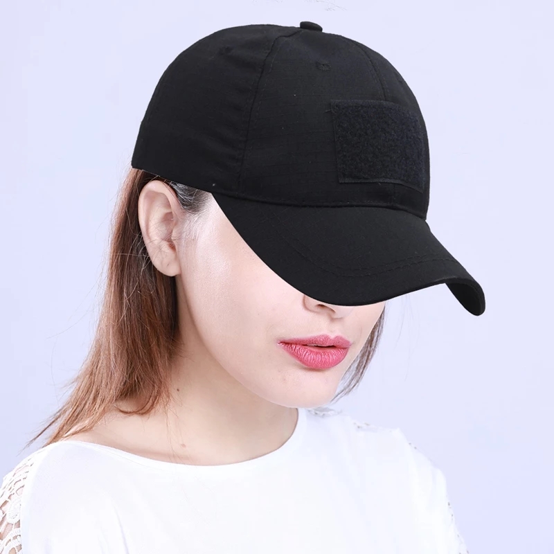 2021 High quality Solid Color Patch Adjustable Baseball Cap Velcro Cap Outdoor Sun Hat Snapback Hat Streetwear