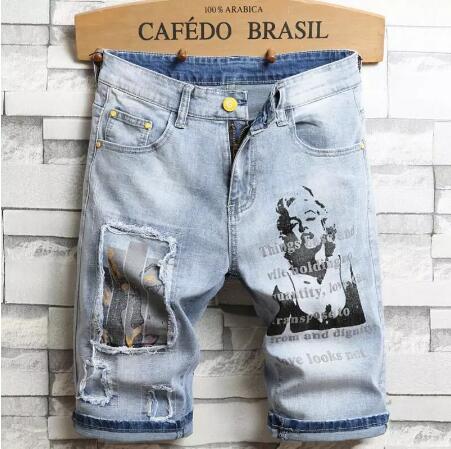 2021 High quality Men Denim Jeasn Straight Slim Fit Jeans Pants Good Quality Men Ripped Jeans