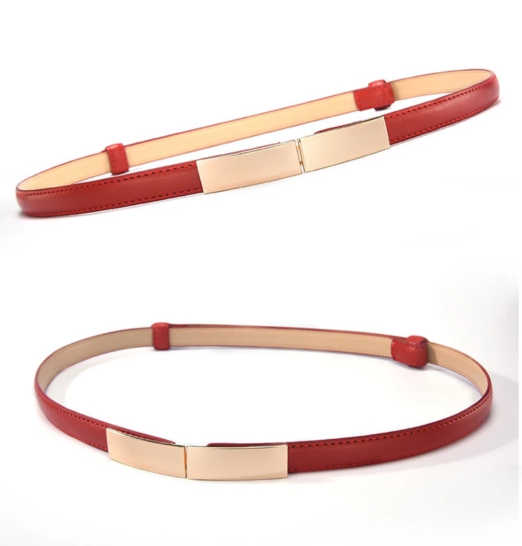 2021 High quality Lady Leather Waist Belt All Match Sashes Dresses Blouse Tops Sweater White Red Black Orange