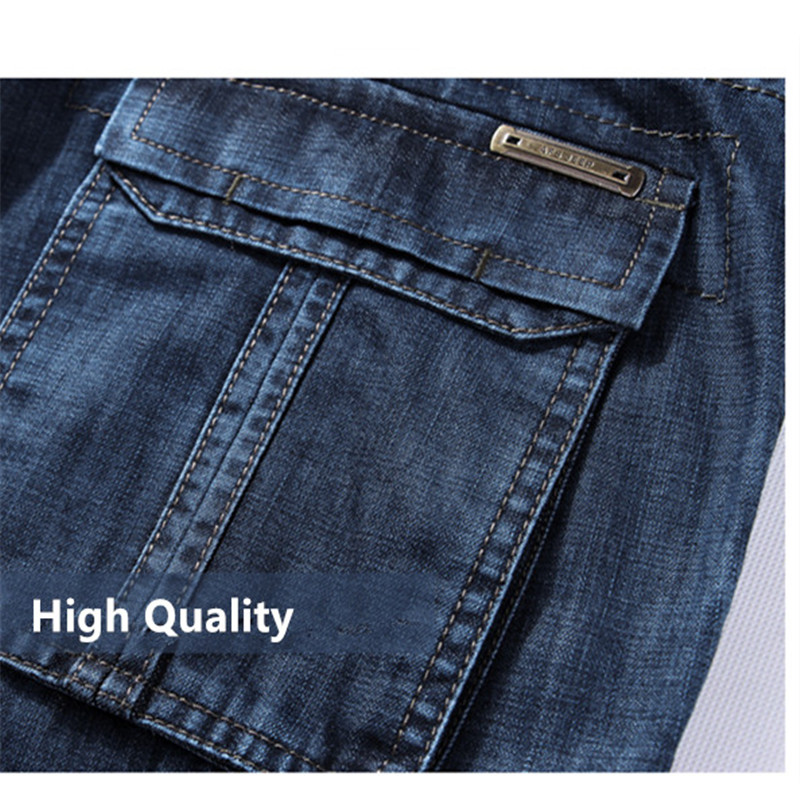 2021 High quality Casual Military Multi-pocket Jeans Male Clothes  New High Quality