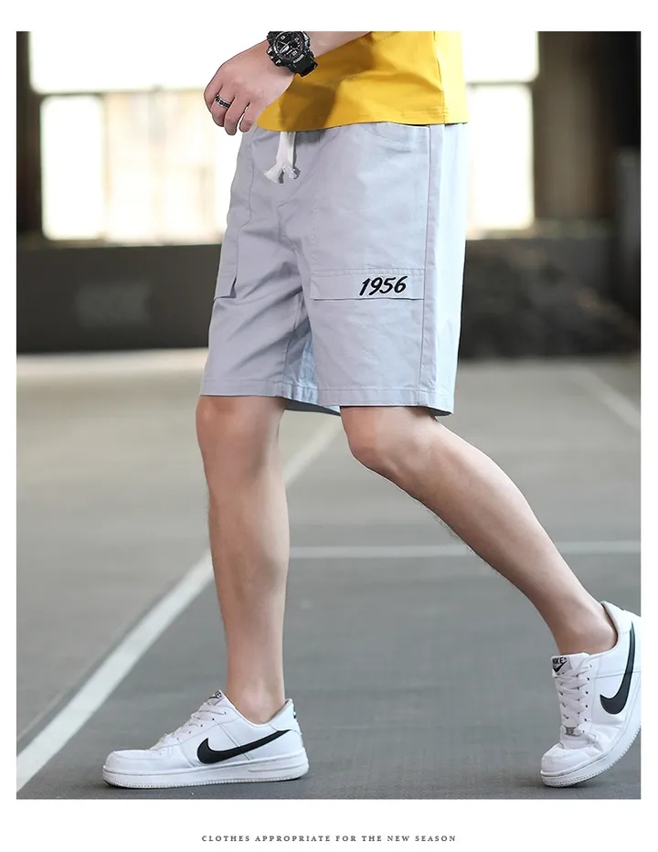 2021 High quality Hot Sale Men's Casual Jogger Shorts Beach Trousers Male Short Pants Clothing Drawstring Shorts